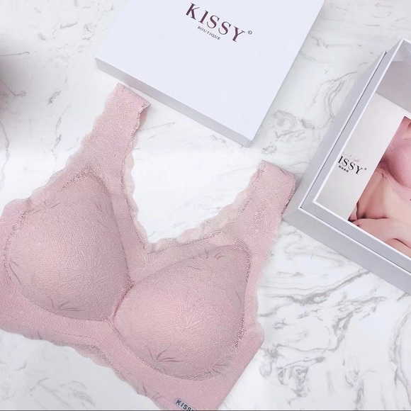 Kissy Lace Bralette Set Pink Lady Cherry Blossom - Picture 4 of 7